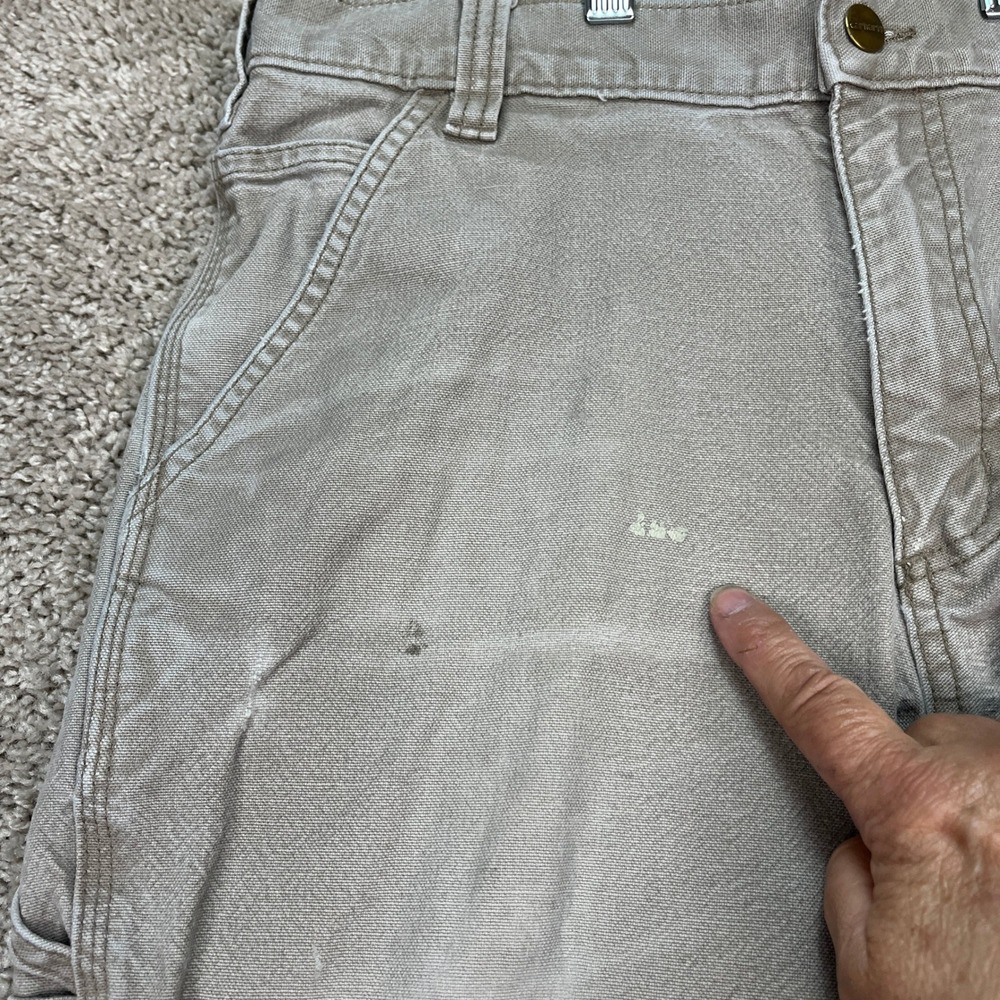 Carhartt Rugged Flex Pants Men 33x32‎ Gray Straight Leg Cargo Relaxed Distressed - Picture 13 of 16